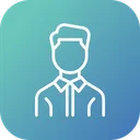 Free Employee Worker Man Icon