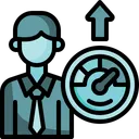 Free Employee Performance Employee Graph Performance Graph Icon