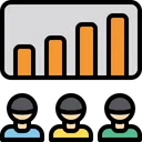 Free Progress Team Progress Bar Graph Icon