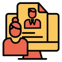 Free View Profile Cv Icon