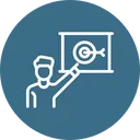 Free Employee Target Goal Icon