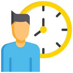 Free Employee working hour  Icon