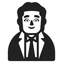 Free Oficina Trabajador Alto Icono