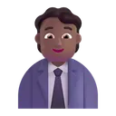 Free Trabajador Color Medio Oscuro Icono