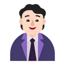 Free Trabajador Plano Ligero Icono