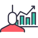 Free Empresario Funcionario Crescimento Ícone