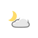 Free Partiellement Nuage Meteo Icône