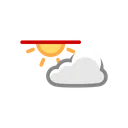 Free Partiellement Nuage Meteo Icône