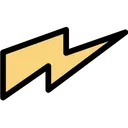 Free Energy Thunder Bolt Electric Bolt Icon