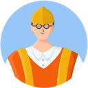 Free Engineer Worker Man Icon