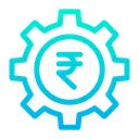 Free Roda Dentada Roda De Rupias Otimizacao De Dinheiro Ícone