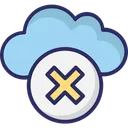 Free Cloud Kundigen Cloud Entfernen Cloud Computing Symbol