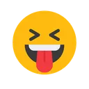 Free Entrecerrar Los Ojos Con Lengua Emocion Emoticono Icono