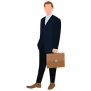 Free Entrepreneur Businessman Administrator Icon