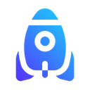 Free Entrepreneur Rocket Accelerate Icon