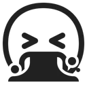 Free Erbrechen Hoher Kontrast Symbol