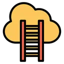 Free Cloud Treppe Cloud Erfolg Wettbewerbskonzept Symbol