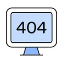 Free Error 404 Website Internet Icon
