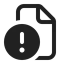 Free Document Error Error File Error Icon
