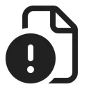 Free Document Error Error File Error Icon