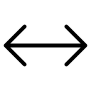 Free Horizontal erweitern  Symbol