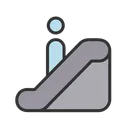 Free Escalator Staircase Stairs Icon