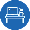 Free Escritorio Ordenador Portatil Mesa Icono