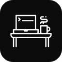 Free Escritorio Ordenador Portatil Mesa Icono