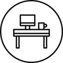 Free Escritorio Oficina Mesa Icono