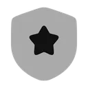 Free Estrella Escudo Icon