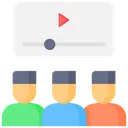 Free Espectadores Espectadores De Videos En Linea Usuarios Icono
