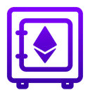 Free Ethereum Seguro Seguro Cripto Icono