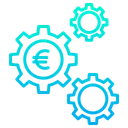 Free Euro Cog  Icon