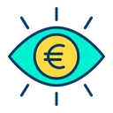 Free Euro Eye Euro Eye Icon