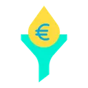 Free Euro funnel  Icon