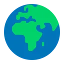 Free Zeigen Europa Afrika Flach Symbol