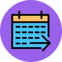 Free Event Forward Agenda Appointment Icon