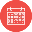 Free Evento Procesamiento Calendario Icono
