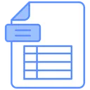 Free Excel Tabelle Dokument Datei Symbol