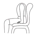 Free White Line Chair Excercise Illustration Excercise Fitness Icon