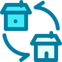 Free Exchanges Exchange House Icon