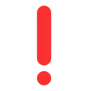Free Exclamation Mark Flat Icon