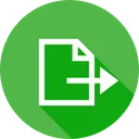 Free Export File Document Icon