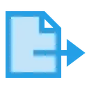 Free Export File Document Icon