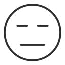 Free Artboard Expressionless Face Boring Face Icon