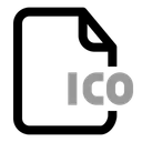 Free Extension De Archivo Ico Documento Papel Icon