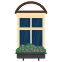 Free Window Window Shutter Exterior Window Icon