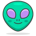 Free Extraterrestre Visage Smiley Icône