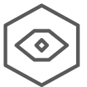 Free Eye Hexagon Icon