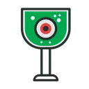 Free Eye Ball In Glass  Icon